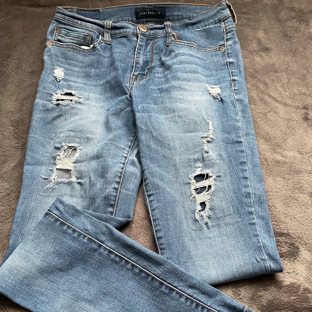 Ripped Aèropostale Navy Jeans
